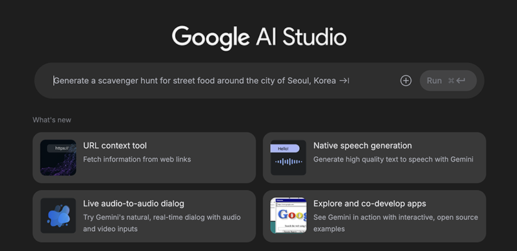Google AI Studio - co oferują zaawansowanym użytkownikom modele Gemini?