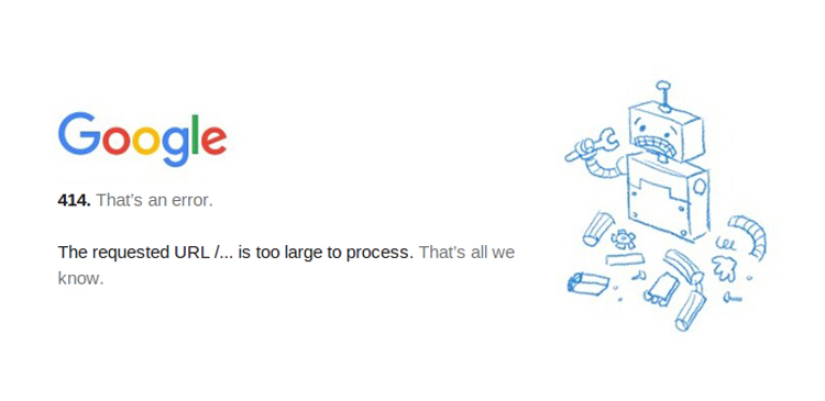 Błąd 414 (Request-URI Too Long) - co to jest i jak go naprawić?