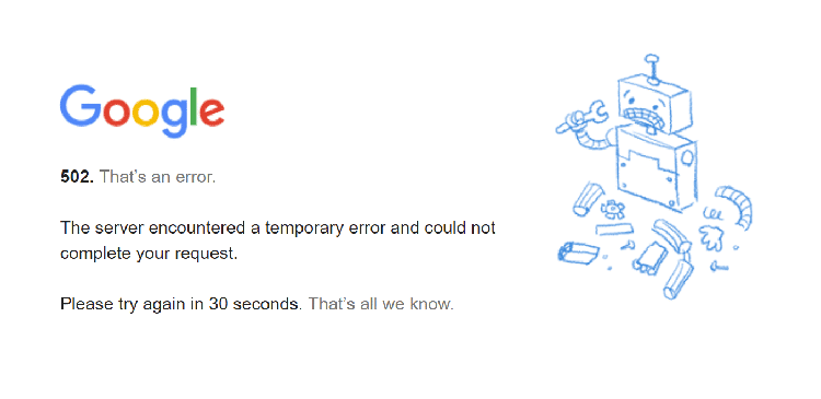 Błąd 502 (Bad Gateway) - co to jest i jak go naprawić?