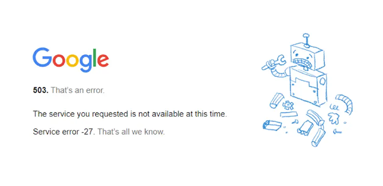 Błąd 503 (Service Unavailable) - co to jest i jak go naprawić?