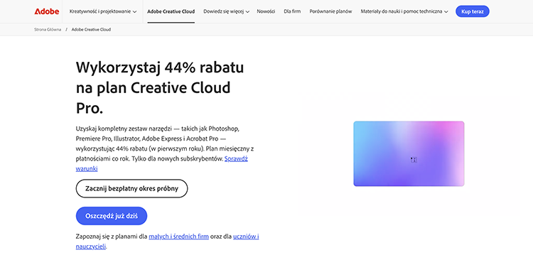 Adobe Creative Cloud - co to jest i jak wykorzystać w cyfrowej twórczości?