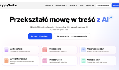 Happy Scribe - co to jest? Recenzja, funkcje i dla kogo będzie najlepszy?