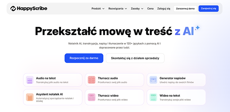 Happy Scribe - co to jest? Recenzja, funkcje i dla kogo będzie najlepszy?