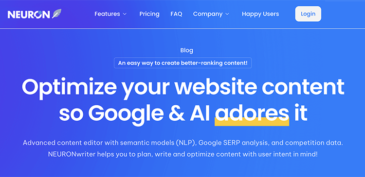 NeuronWriter - kompleksowe narzędzie SEO dla optymalizacji treści